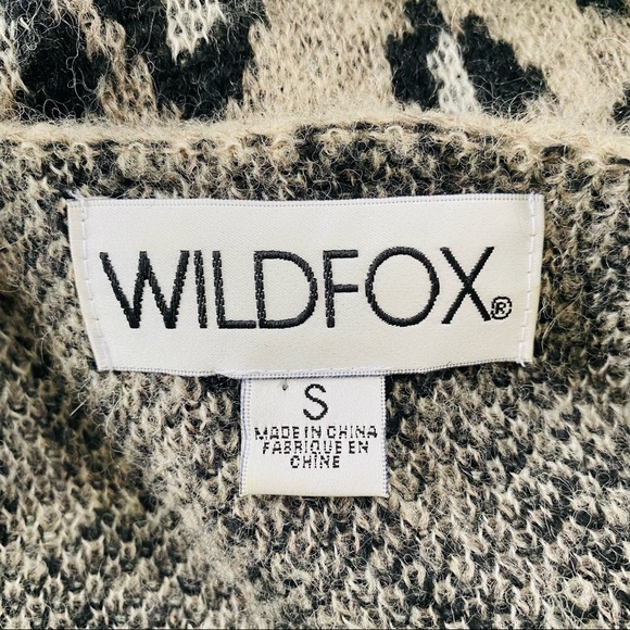 Wildfox Animal Patterned Long Sleeve Cardigan - Picture 8 of 8